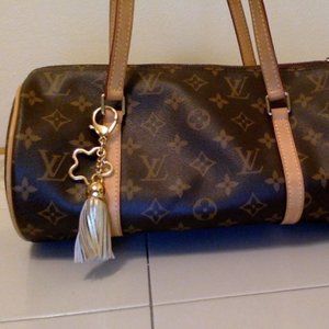 Louis Vuitton Papillon Duffle Brown Leather Handbag